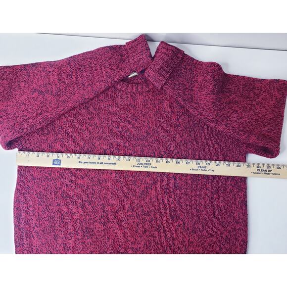 VINTAGE WOOLRICH Wool Blend Crew Neck Sweater Red Black Men's Size Large - Picture 6 of 8